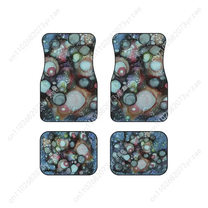 

Watercolor Galaxy 4pcs Universal Car Floor Mats All-Season Fashionable Auto Interio Absorbent Non-Slip Washable Car Floor Mats