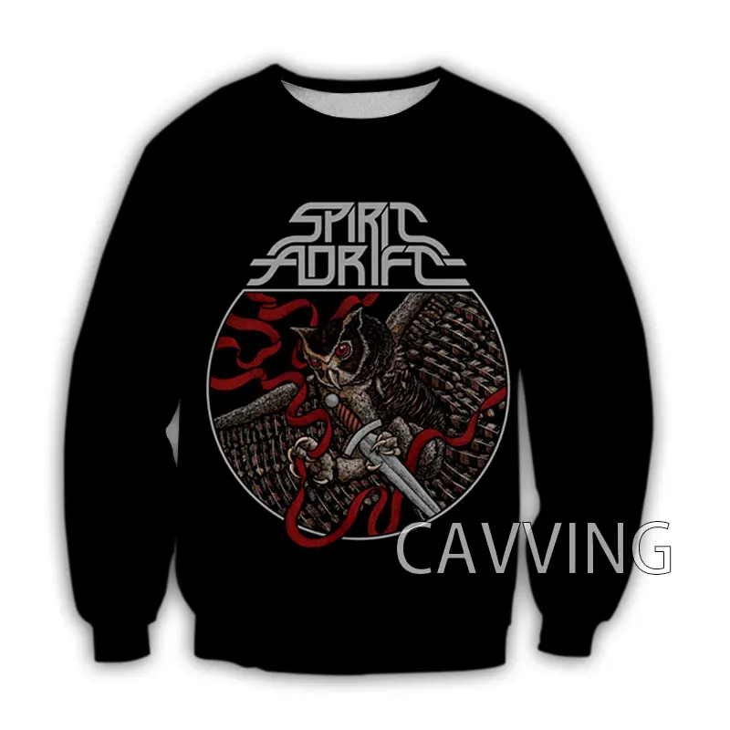 CAVVING-sudaderas con estampado 3D de SPIRIT ADRIFT Rock para hombres y mujeres, sudaderas de cuello redondo, Tops de estilo Harajuku, sudaderas de manga larga