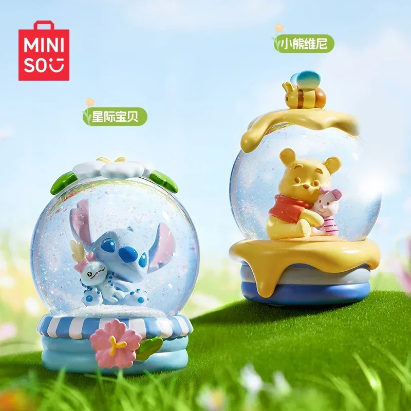 

Miniso милый Винни звезда Младенцы милые объятия тема хрустальный шар ручной работы нежные украшения Аниме кавайные фигурки Детские игрушки