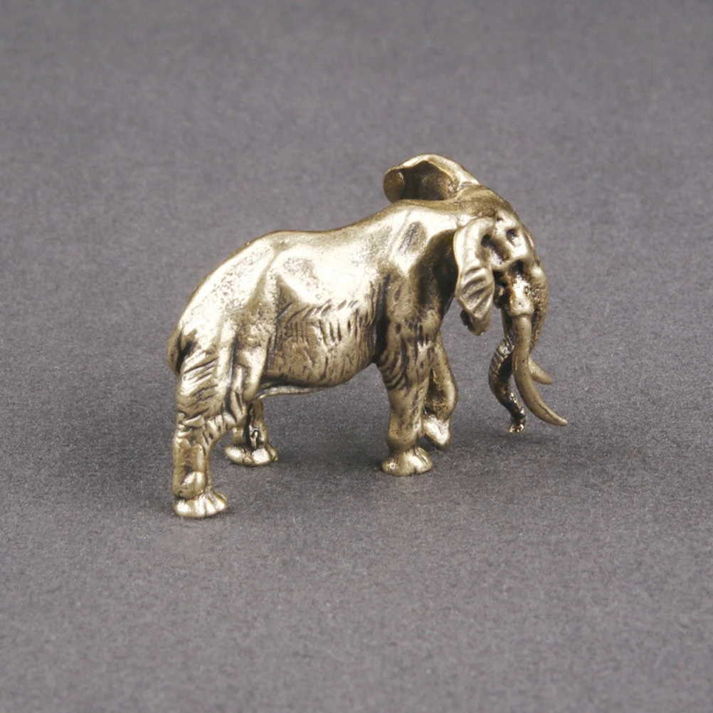 

Brass Elephant naments Desktop Decor Statue Miniature Animal Figurines Office Party Decorations Sculpture Home Decor
