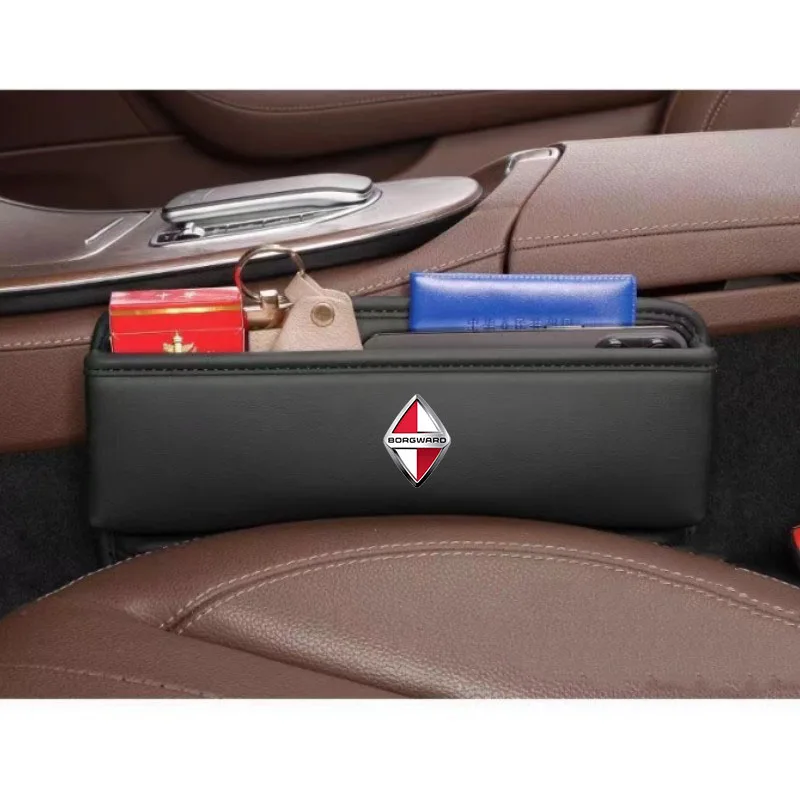 Car Seat Organizer Leather Crevice Storage Box Car Accessories for BORGWARD bx3 bx5 bx6 bx7