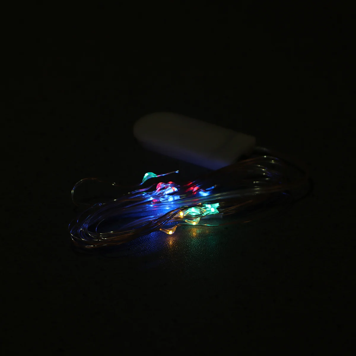 

20Pcs Operated Copper Wire LED Fairy String Lights Waterproof Heart Shape Multicolor Bedroom Patio Party Wedding