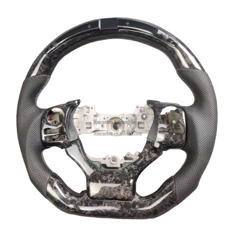 

Популярные продукты Кованый перфорированный кожаный светодиодный руль из углеродного волокна для Lexus ES250 RX300 RX Автомобильный руль