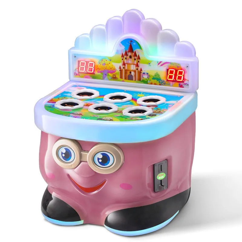 New coin-operated commercial whack-a-mole machine children's electric toy double hammer game machine cute small amusement