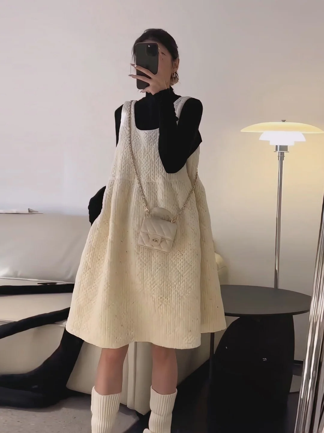 

Новый корейский модный комплект-двойка Sle Vest Dr для женщин: осенне-зимний, омолаживающий, маленький размер, в стиле корейской моды