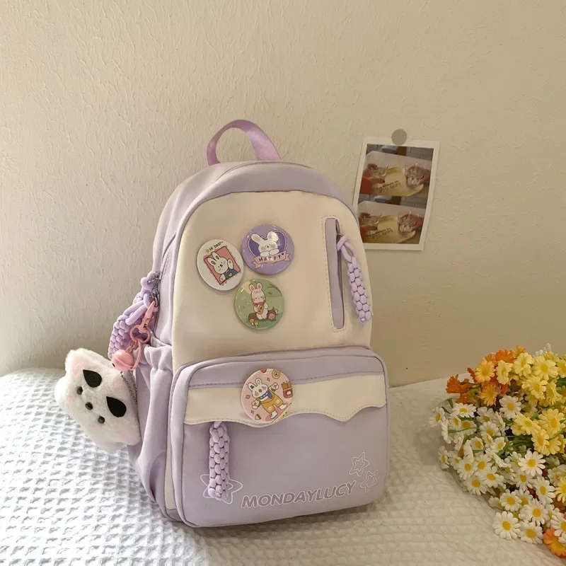 

Japanese Style Girls Backpack Student Schoolbag Female College Student Lightweight Travel Mini Backpack School Bag