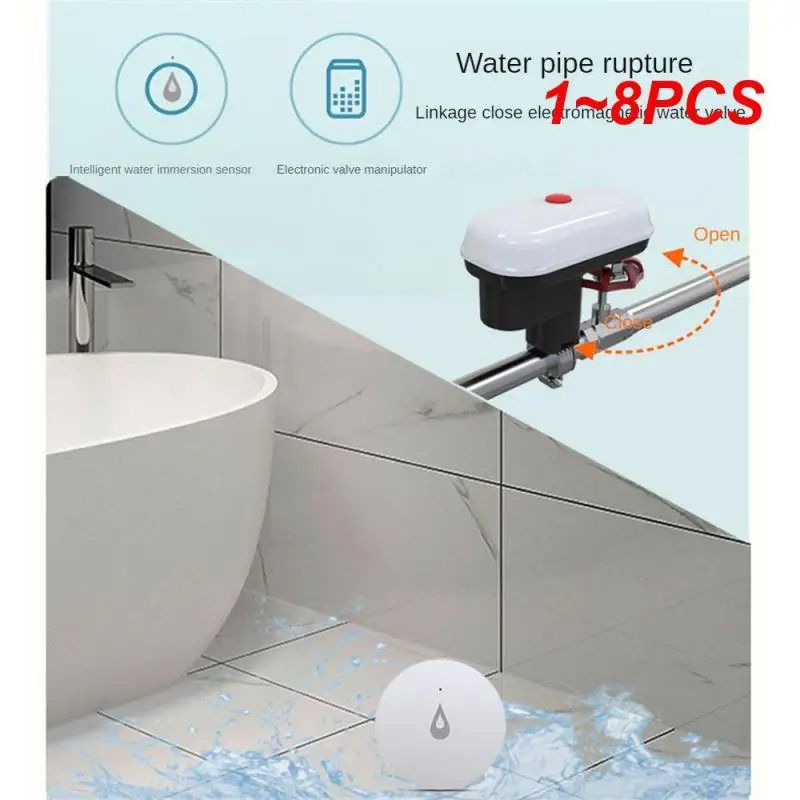 

1~8PCS Home Water Leak Detector Advanced Technology Easy Installation Prevent Water Damage Real-time Water Detection