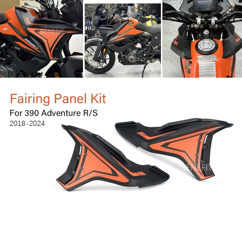 

Side Panels Kit Motorcycle Wind Deflector Cover Panel Windscreen Plate Fairing For 390adv 390 ADV Adventure R S 2018-2024