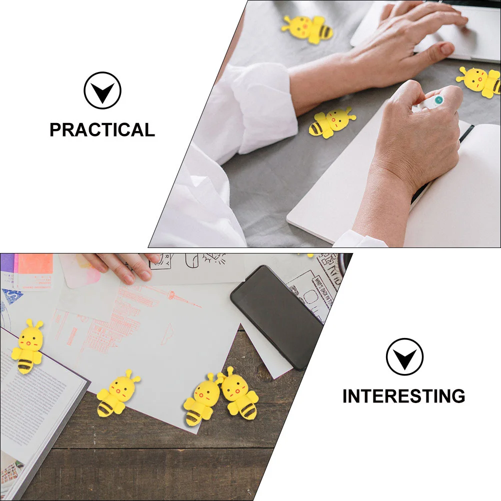 

36 Pcs Fun Eraser Bee Style Erasers Kawaii Pencil Rubbers for Drawing School Supplies Learning Cute