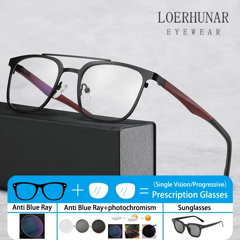 

Brand Design Men Women Eyebrows Eyeglass Frame Anti Blue Ray Personalization Prescription Custom Hyperopia Glasses Photochromic