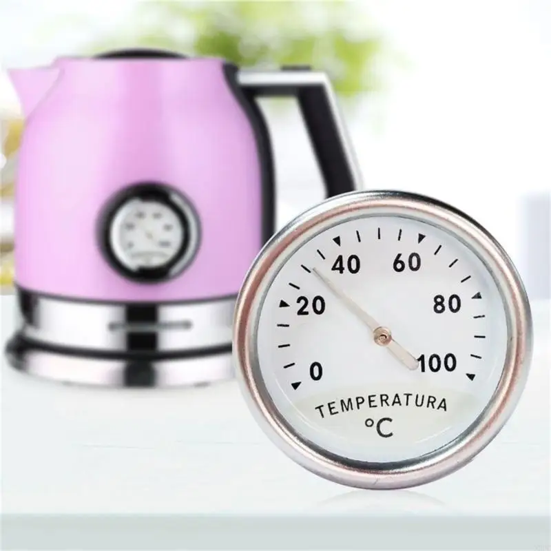 Water Temp Gauge Round Universal Water Temperature Gauge Meter Water Temp Measurement Electric Kettle Thermometer X3UC