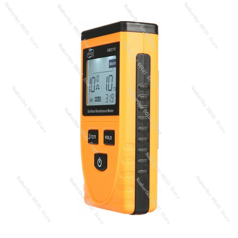 

GM3110 Surface Resistance Meter Handheld Earth Resistance Meter Measuring Instrument Static Detector