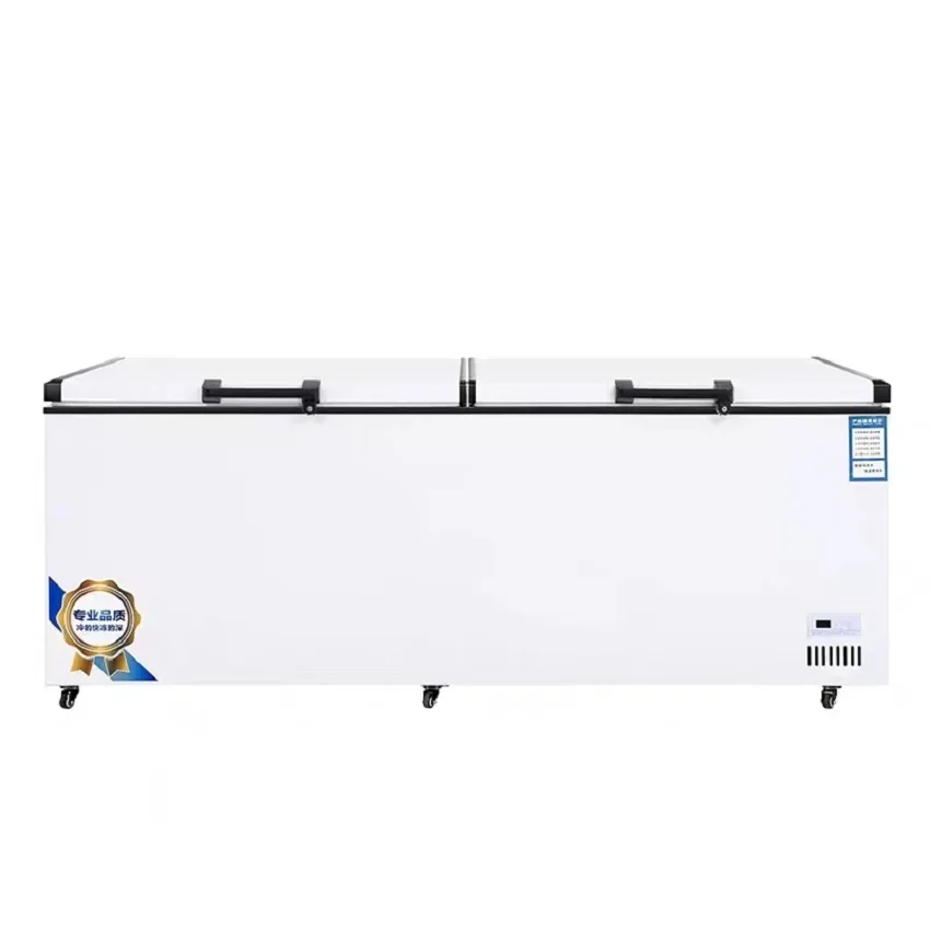 Big Horizontal Commercial Single Low Temperature Large Open Up Door Deep Top Freezer Refrigerators