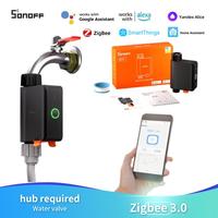 SONOFF SWV Water Valve Zigbee Faucet Smart Irrigation Controller Systerm Timer App Voice Control Via Alexa Google Home Assistant