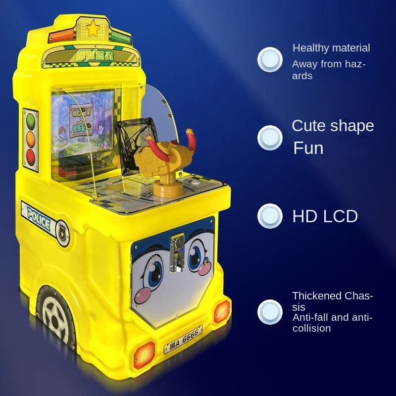 Hot Sales Kid Arcade Game Equipment Large Screen Coin Operated for Game Machine City Genre Plastic 1 Year English
