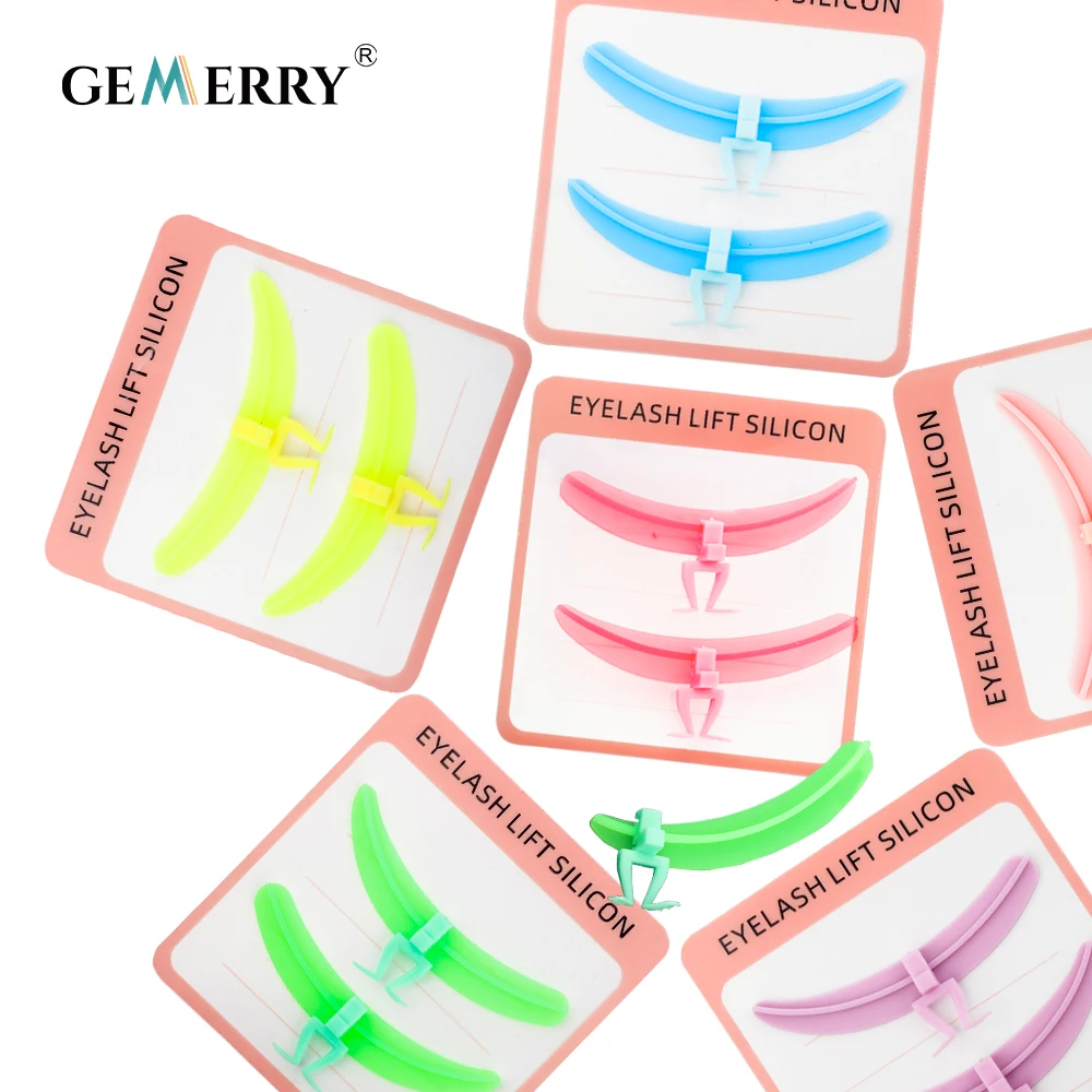 Gemerry Wimpernverlängerungszubehör, Trenner, wiederverwendbare Silikon-Pads, Wimperntransplantation für Anfänger, professionelle Make-up-Tools