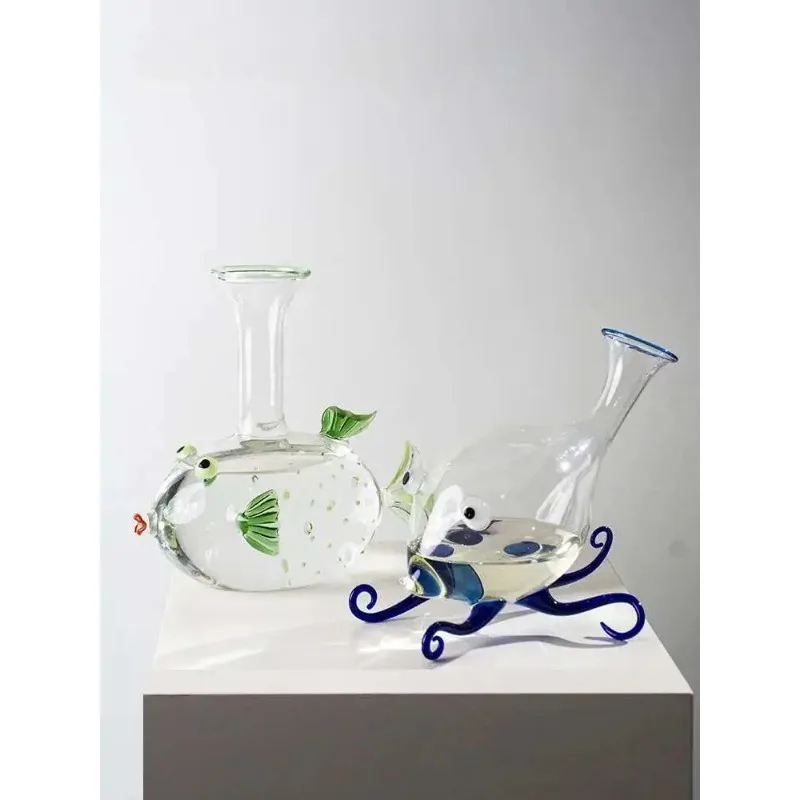 Original Octopus Wine Decanter Creative High Borosilicate Glass Wine Set Ocean Style Bordeaux Dispenser Burgundy Wine Aerator