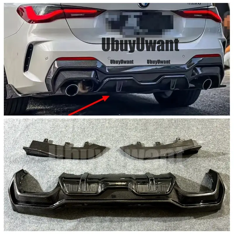 

Настоящее углеродное волокно, автомобильный диффузор, бампер, фартук-сплиттер, накладка для G22 G23, бампер для BMW M440i M-tech 2020+