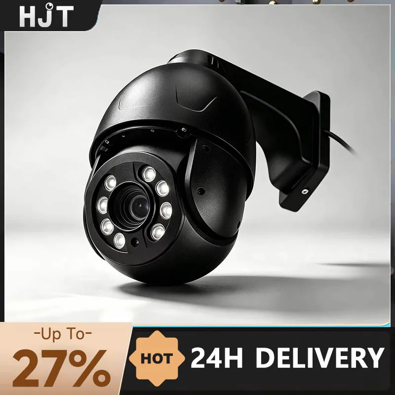 HJT POE 8MP/5MP PTZ IP камера 30X Zoom PoE Dome Security камера System Smart Motion Track Detection Home Outdoor 355°Pan&90°Tilt