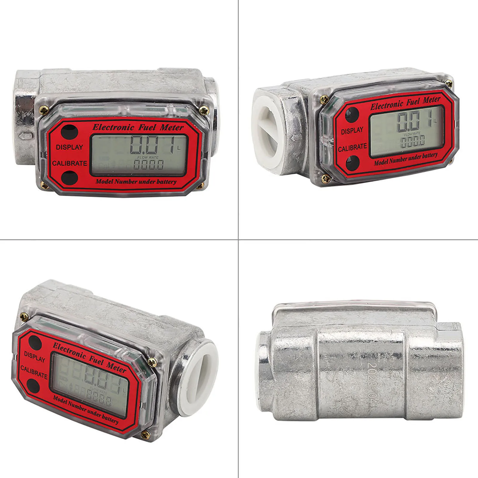 Meteran Bahan Bakar Digital Meteran Bahan Bakar Turbin Digital Mini Meteran Bahan Bakar 10 ‑ 200L 1 "NPT Turbin Flowmeter