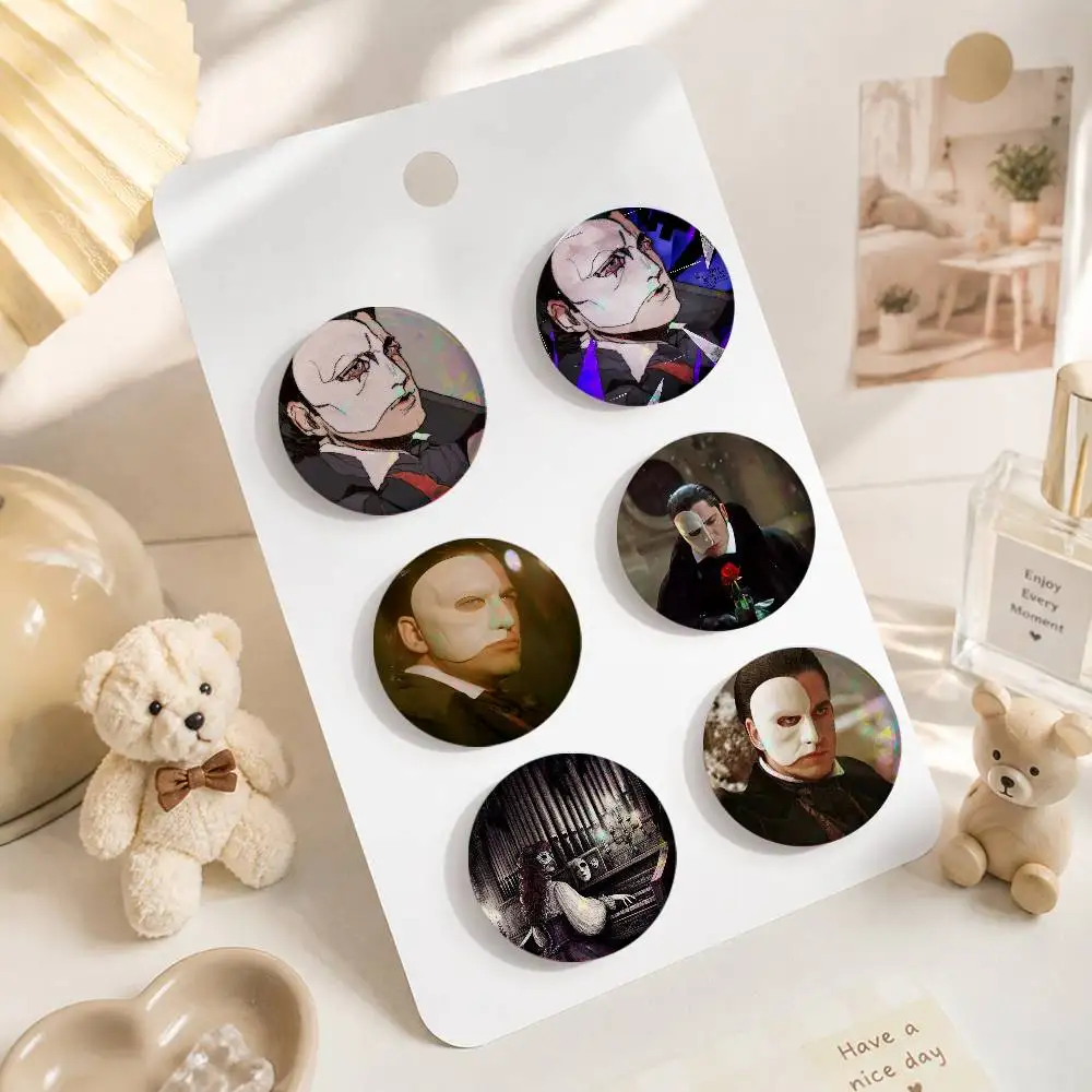 A-P-Phantom-M Of The O-Opera Art Badges Button Round Creative Pin Brooch Badge Bag Decor Accessories Fans Collect Friends Gifts
