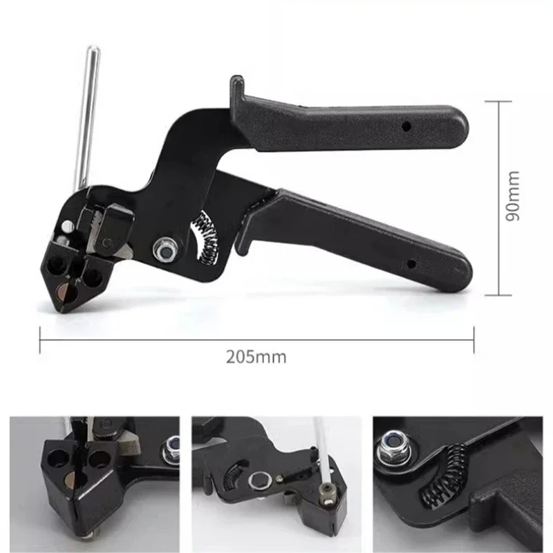 Cable Tie Pliers Stainless Steel Self-Locking Shears Highly Automated Belt Cutting Fastening Hand Tools Cable Tie Crimpers