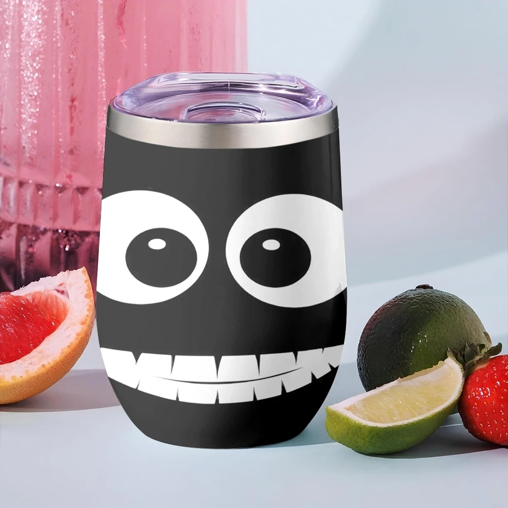 Funny E-expressionS Cartoon Vacuum Flasks 12oz Insulated Wine Tumbler Vacuum Coffee Mug Travel Household Office Drinking Mug