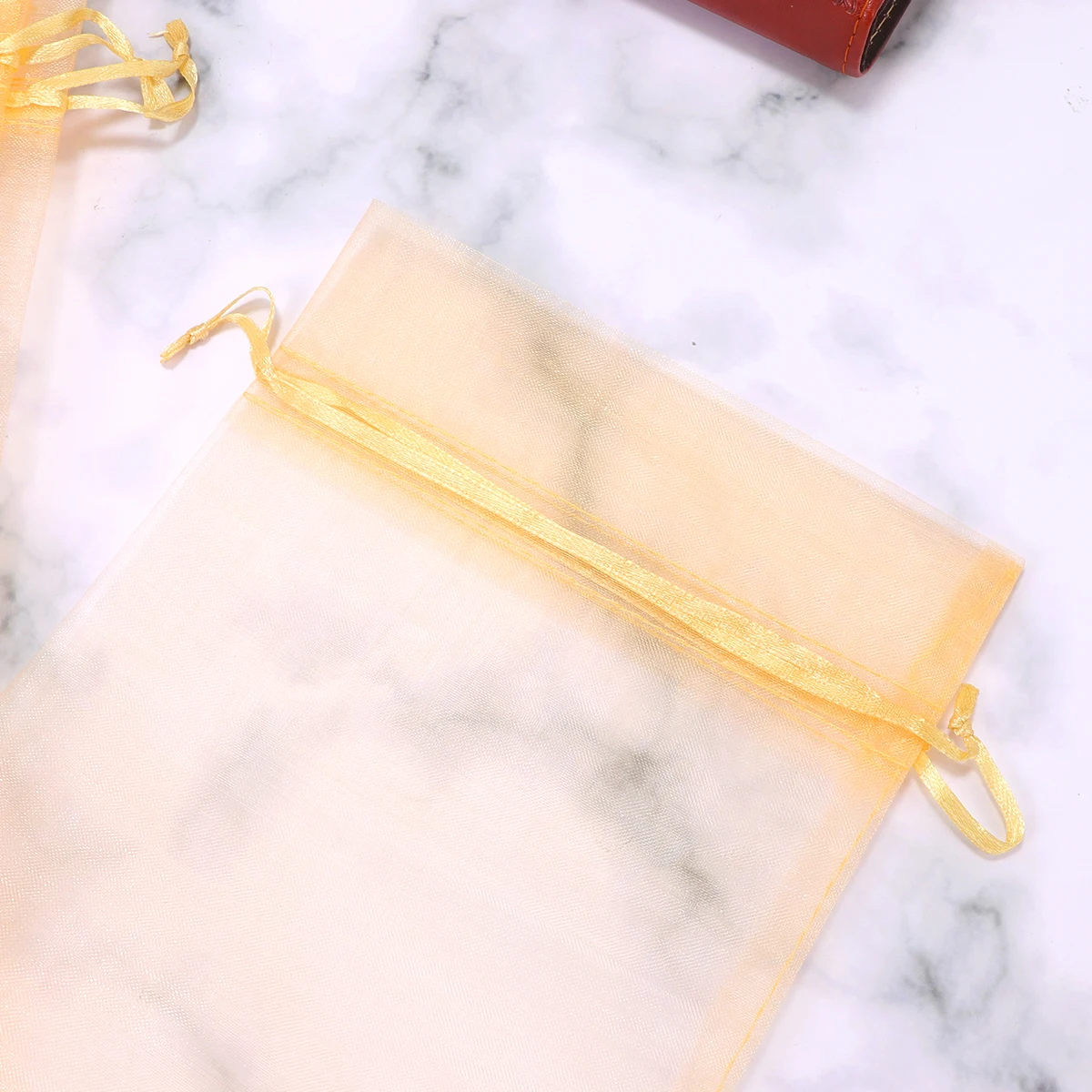 

10 PCS Mesh Bag for Wine Gauze Bottle Drawstring Pouch Net Golden Bags