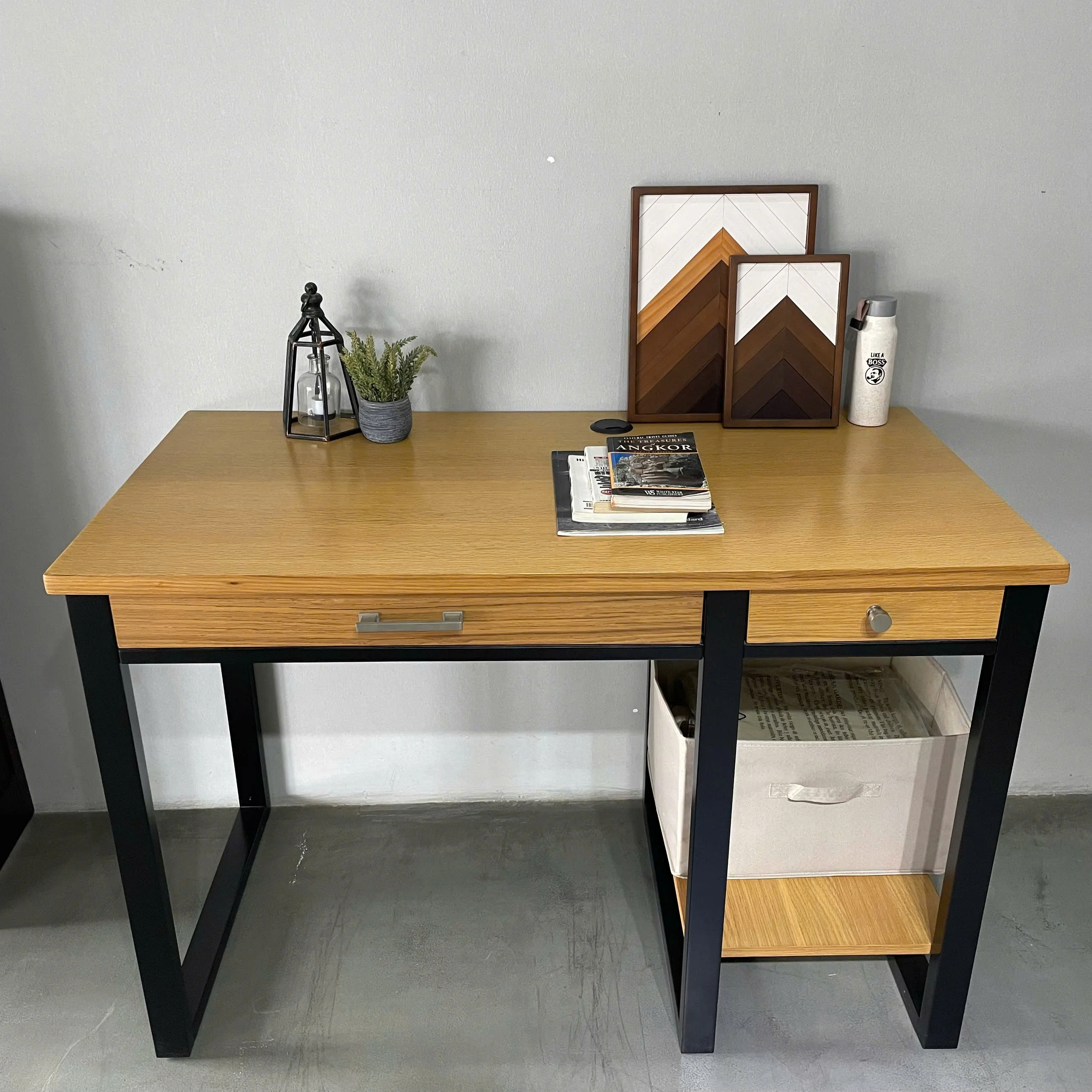 Drewniane biurko komputerowe d – Home Office With Two Desks recenzja i cena
