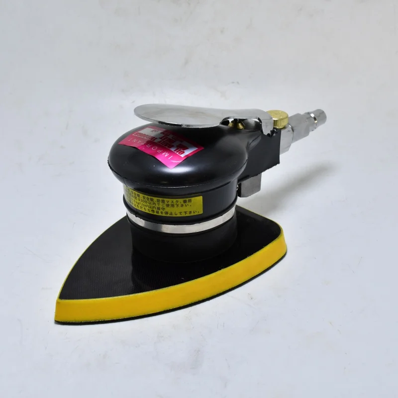 Pneumatic triangle sandpaper machine beating sander Pneumatic eccentric 3mm sheet metal polishing tool size 90*140mm