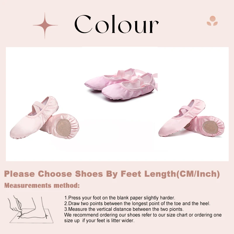 Women's ballet shoes, girls' dance shoes, split sole, gymnastics yoga dance shoes, satin children's adult strap ballet shoes