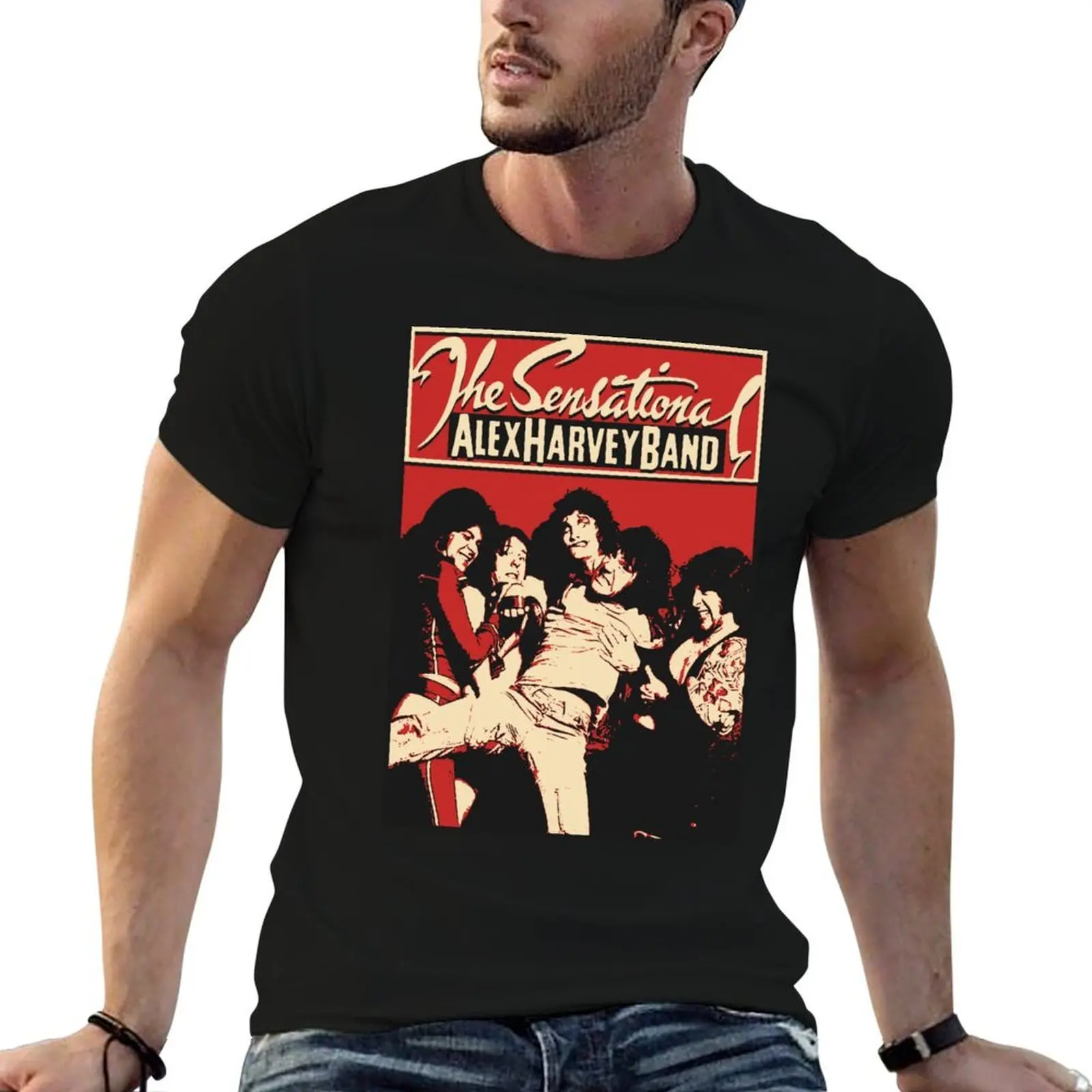 

The Sensational Alex Harvey Band T-Shirt t shirts for man graphic vintage cotton t shirt man T-Shirt