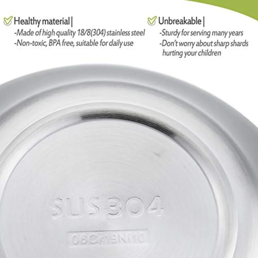 Heavyduty 18 8 304 Stainless Steel DoubleWalled Bowls for and Toddlers 12 oz Capacity Ideal for Feeding Soup and Snacks Unbreak