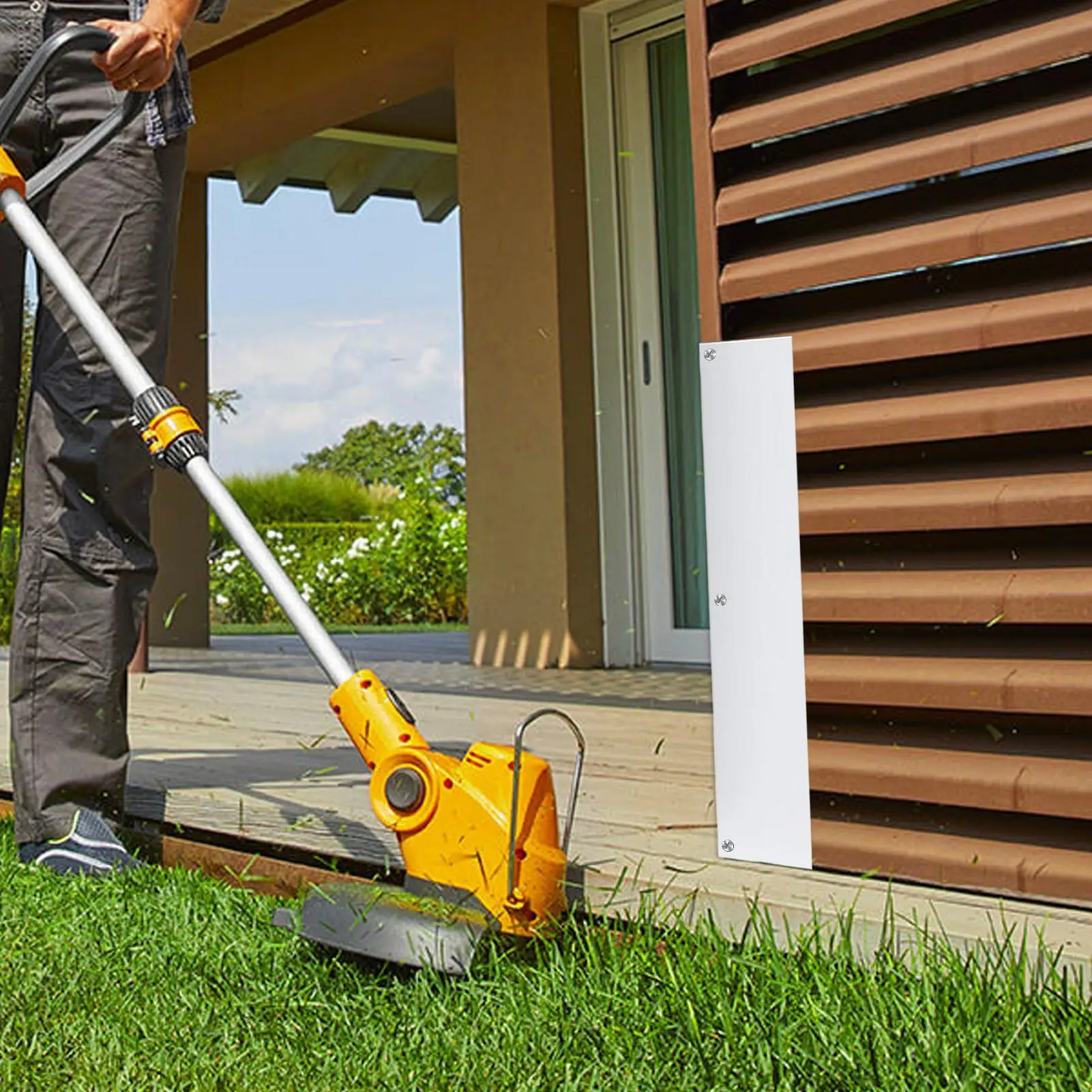 

Siding Corner Guards 2 Pieces 90 Degree Angle Smooth Whacking Protection Outside Corner Wall Panels Trim for Home House Outdoor