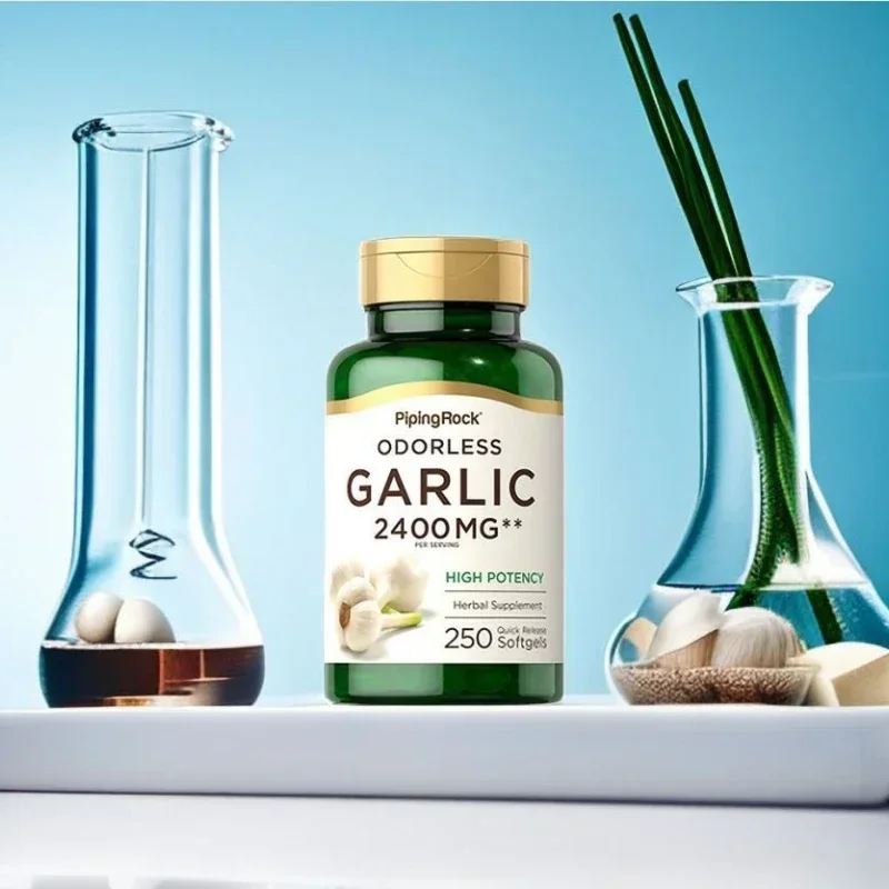 

1 bottle garlic soft capsules enhance immunity reduce inflammation alleviate hair loss nourish the brain promote brain health