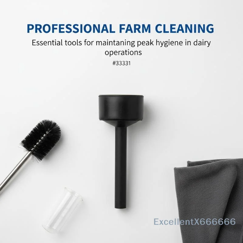 

1Pcs I.D. 55MM Milking Liner Washing Cup with Long Handle, Inflation Clean Jetter Tray Cup