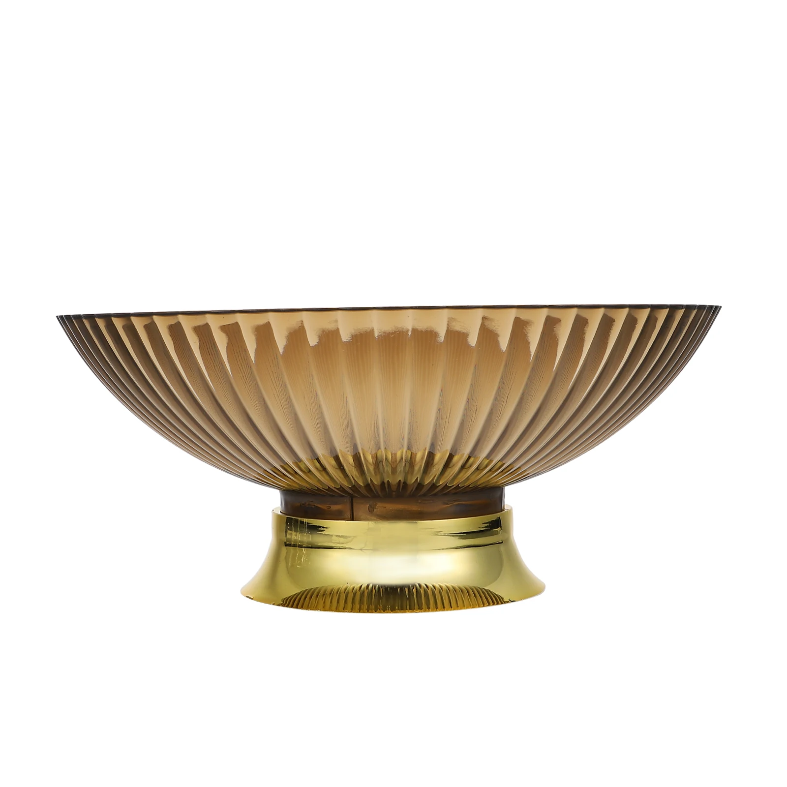 

Fruit Stand High Footed Bowl Vintage Drain Plate Safe Storage Basket Party Snack Decorative Fruit Holder Tea Color Luxury