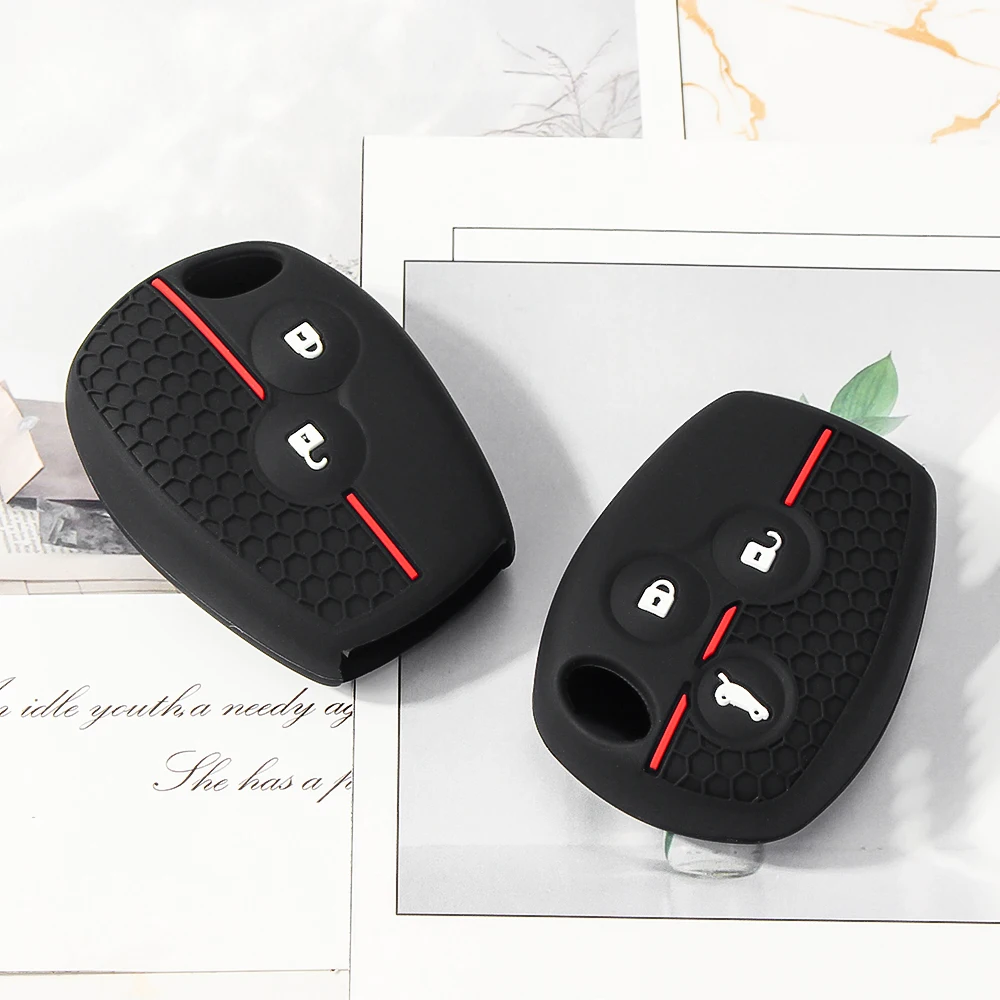 KEYYOU Silicone Car Key Case Cover For Renault Kangoo DACIA Scenic Megane Sandero Captur Twingo Modus For Nissan Terrano Almera