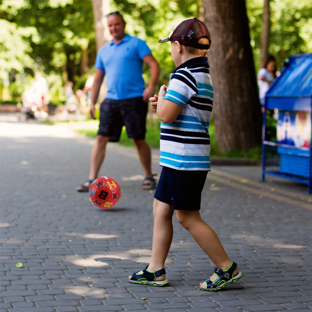3 قطع كرة قدم صغيرة قابلة للنفخ للأطفال الصغار خفيفة الوزن ومقاومة للعب في الهواء الطلق من عمر 1-3 سنوات #5