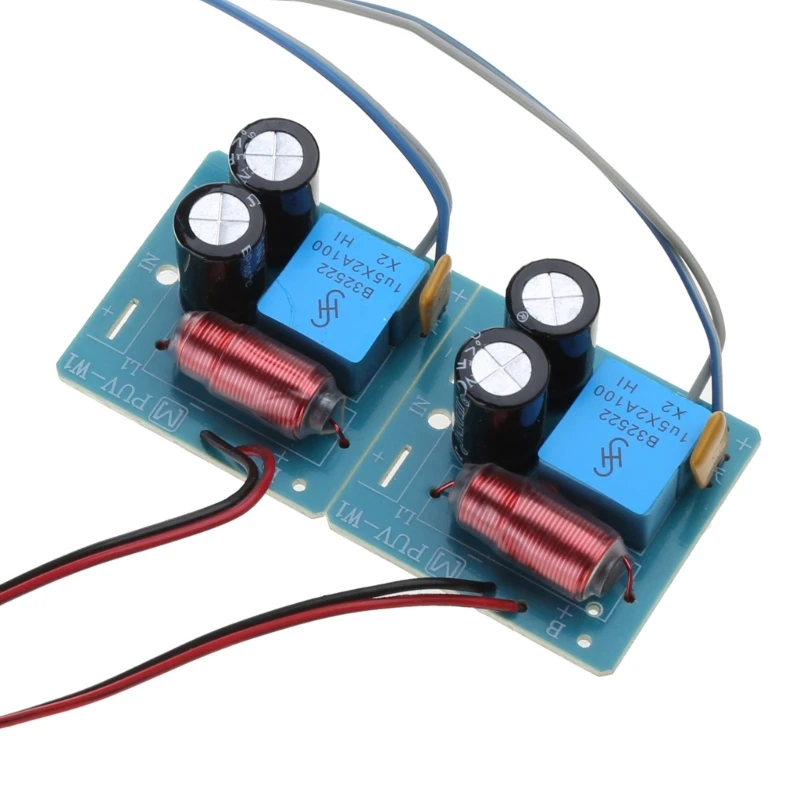 2pcs 60W 2 Way Speaker Board Bass Tweeter Frequency Divider For 2-4 In