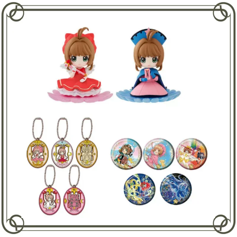 Bandai Gashapon Card Captor Sakura KINOMOTO SAKURA Keychain Prize Pendant Action Figures Model Kids Toy