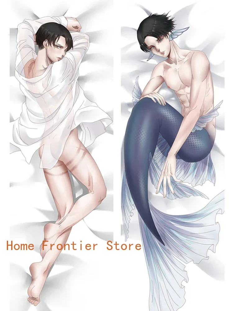 Body Attack on Titan Boyfriend Pillow Case Anime Dakimakura Waifu 3D Double-side Decorative Pillow Cover Cushion