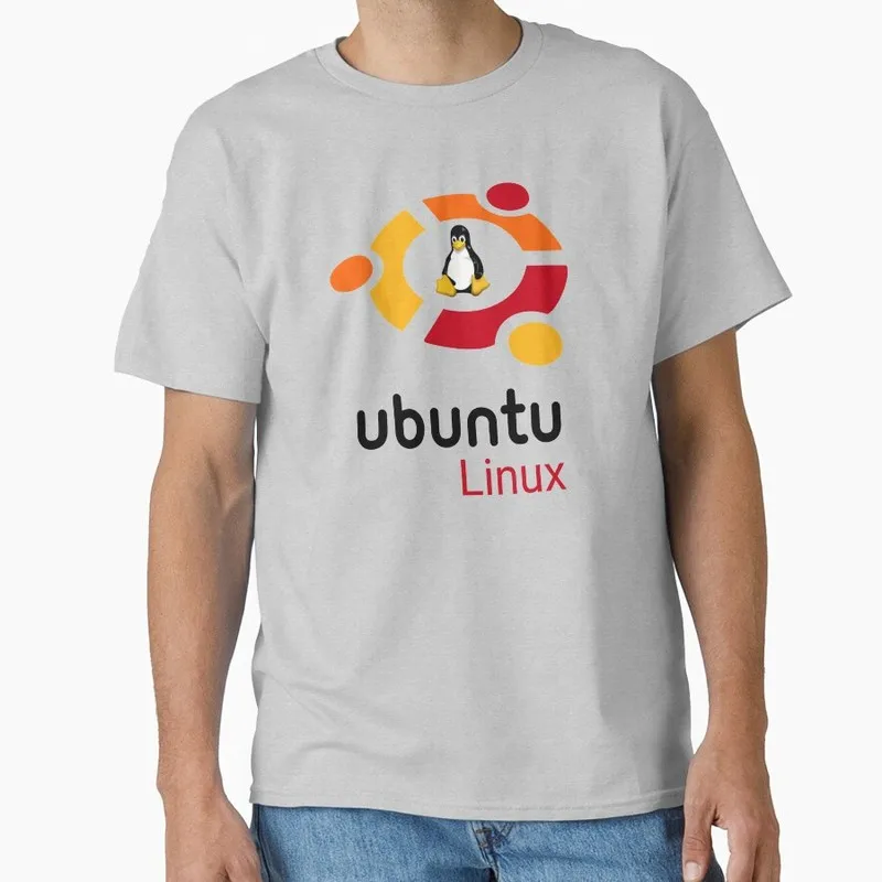 Linux Ubuntu Linux Operating System Graphic T‑Shirt Short Sleeve Tees Geek IT Developer Fan Gift Streetwear S-6XL