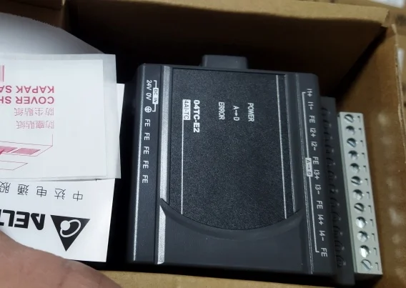 Módulo de expansión Delta PLC Original, nuevo, DVP04TC-E2, en Stock