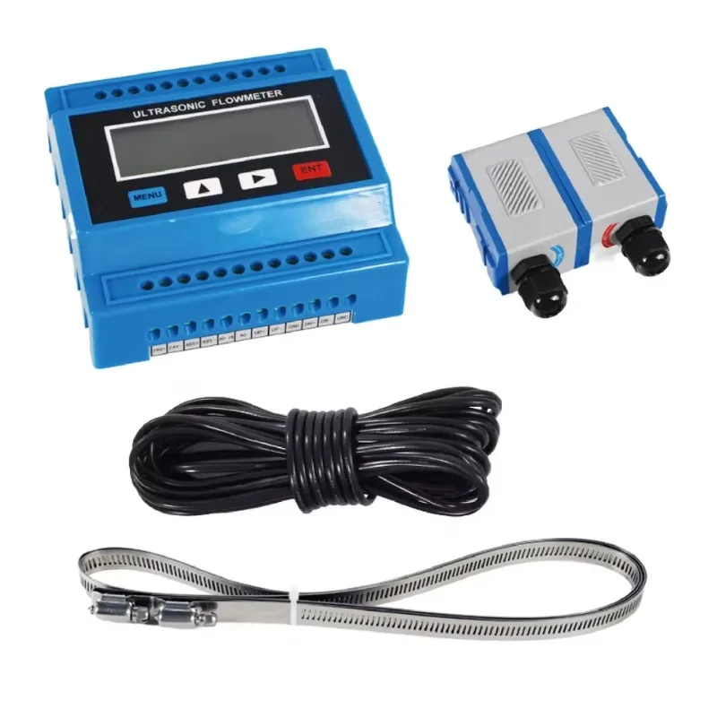 TUF-2000M Modular Ultrasonic Flow Meter Clamp-on Liquid Water Transmitter 4-20mA RS485 Modbus Output Non-Intrusive for Better