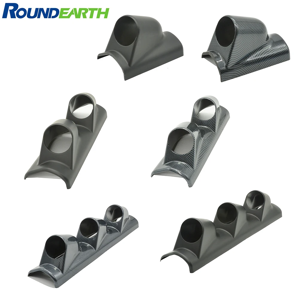 Universal 52mm High Strength Carbon Fiber Driver's Seat Car Water Gauge Pods Meter Pillar A Holder Left Hand Bridge Accessoryer