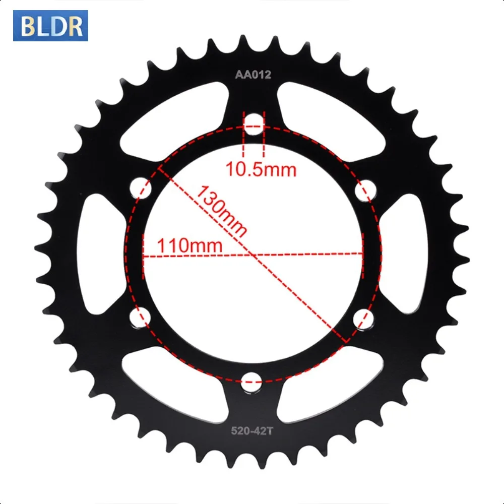 520-17T 520 42T Motorcycle Front Rear Sprocket Gear Wheel for Kawasaki ER-5 Twister 1999 ER500 1997-2006