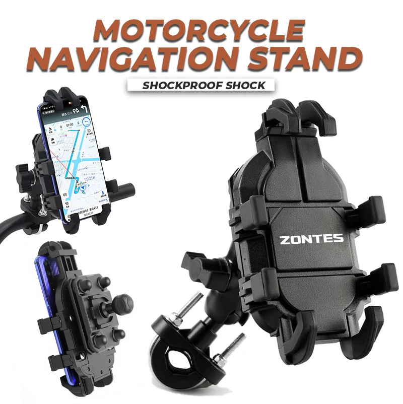 

Мотоциклетный держатель для телефона, навигационный кронштейн для езды, противоударный для Zontes V310 M125 T2 350 T350 D125 310V G1 125, аксессуары
