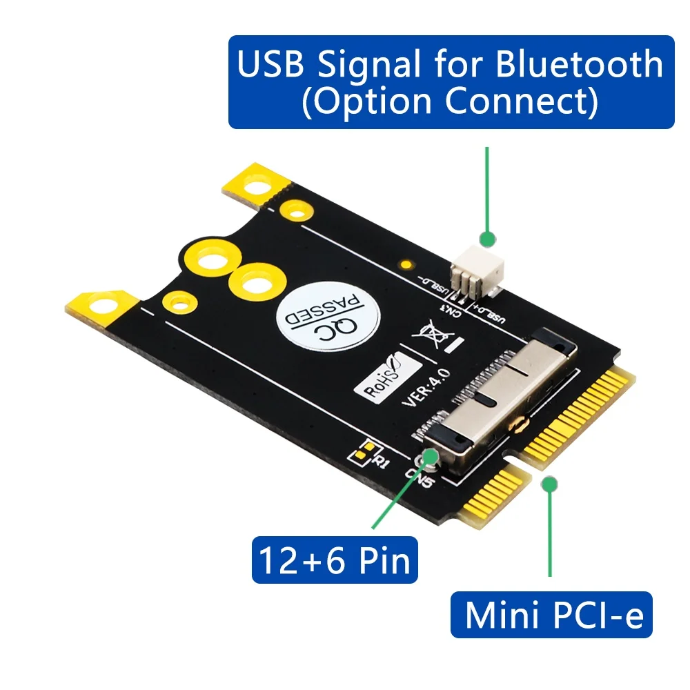 Mini PCIe Adapter Board for Broadcom BCM943602CS BCM94360CD BCM94331 BCM94331CD BCM943224P BCM