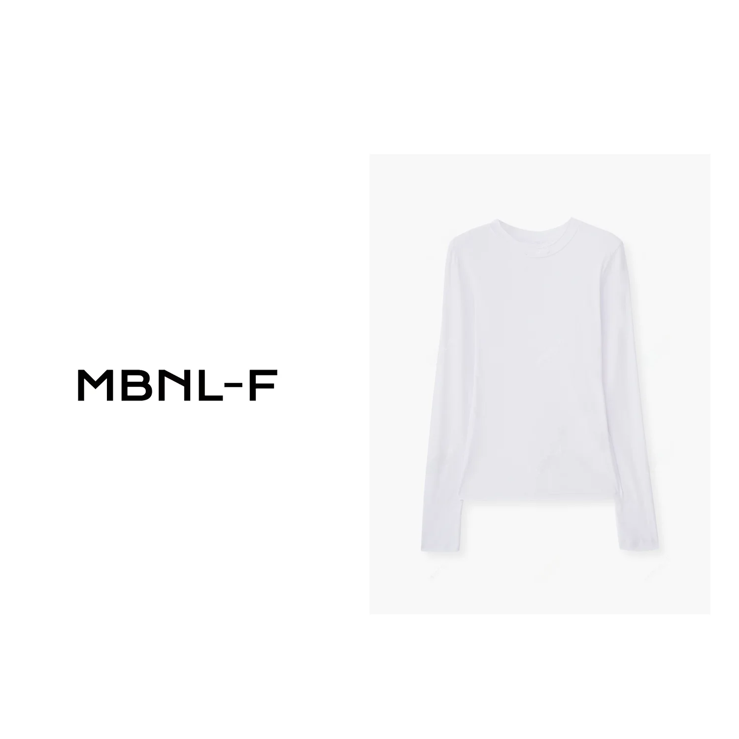 

Новинка! Женский модный топ MBNLF Весна 2024: универсальный вязаный свитер-базовый слой XMCZT588